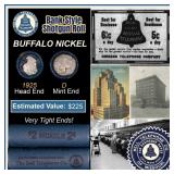 Buffalo Nickel Shotgun Roll in Old Bank Style 
