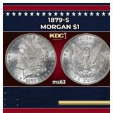 1879-s Morgan Dollar $1 Grades ms63