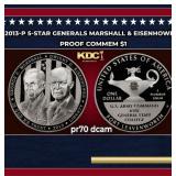 2013-P 5-Star Generals Marshall & Eisenhower Proof
