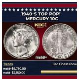 1940-s Mercury Dime TOP POP! 10c ms68+ SEGS