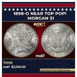 1898-o Morgan Dollar Near Top Pop! $1 ms67 SEGS
