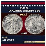1941-s Walking Liberty Half Dollar 50c Grades ms65