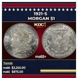 1921-s Morgan Dollar $1 ms65+ SEGS
