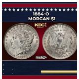1884-o Morgan Dollar $1 Grades ms62+