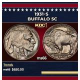 1931-s Buffalo Nickel 5c Grades ms66