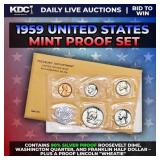 1959 United States Mint Silver Proof Set In Origin