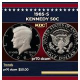 1985-s Proof Kennedy Half Dollar 50c pr70 dcam SEG