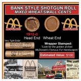 Lincoln Wheat Cent 1c Mixed Roll Orig Brandt McDon