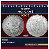 1879-p Morgan Dollar $1 Grades ms65