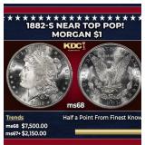 1882-s Morgan Dollar Near Top Pop! $1 ms68 SEGS
