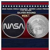2022 NASA Mesa Grande  Worm Logo Proof - 1 oz Silv