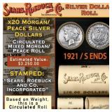 YS- 20 Mixed Morgan/Peace Circ SEARS Dollar $1 Rol