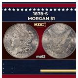1878-s Morgan Dollar $1 Grades ms62