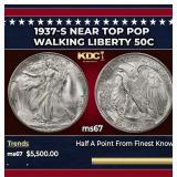 1937-s Walking Liberty Half Dollar Near Top Pop 50