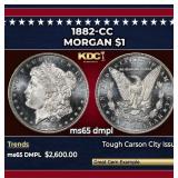 1882-cc Morgan Dollar $1 ms65 dmpl SEGS