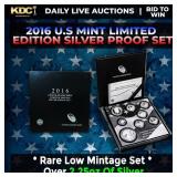 RARE 2016 United States Mint Limited Edition Silve