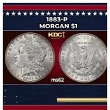 1883-p Morgan Dollar $1 Grades ms62