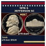 1978-s Proof Jefferson Nickel 5c pr70 dcam SEGS