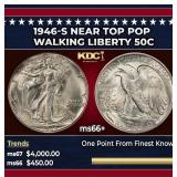 1946-s Walking Liberty Half Dollar Near Top Pop 50