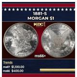 1881-s Morgan Dollar $1 ms66+ SEGS