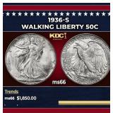 1936-s Walking Liberty Half Dollar 50c ms66 SEGS