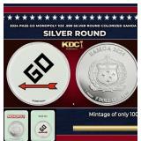 2024 Pass GO Monopoly 1oz .999 Silver Round Colori