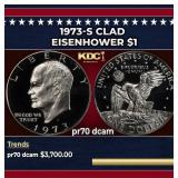 1973-s Clad Proof Eisenhower Dollar $1 pr70 dcam S