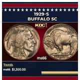 1929-s Buffalo Nickel 5c ms66 SEGS