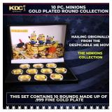10 Coin Minions Gold Plated Round Collection