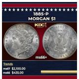 1885-p Morgan Dollar $1 ms66+ SEGS