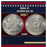 1900-p Morgan Dollar $1 Grades ms62+