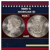 1880-s Morgan Dollar $1 Grades ms63