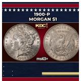 1900-p Morgan Dollar $1 Grades ms63+
