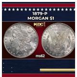 1879-p Morgan Dollar $1 Grades ms62