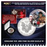 Colorized Muhammad Ali Officially Licensed 1oz Sil
