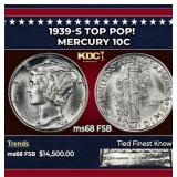 1939-s Mercury Dime TOP POP! 10c ms68 FSB SEGS