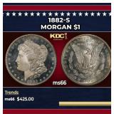 1882-s Morgan Dollar $1 Grades ms66