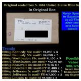 Original sealed box 5- 1984 United States Mint Set