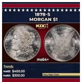 1878-s Morgan Dollar $1 Grades ms64+