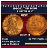 1930-d Lincoln Cent TOP POP! 1c ms67+ rd SEGS