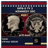 1979-s Ty 2 Proof Kennedy Half Dollar 50c pr70 dca