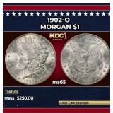 1902-o Morgan Dollar $1 Grades ms65