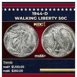 1944-d Walking Liberty Half Dollar 50c ms66+ SEGS