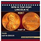 1976-d Lincoln Cent TOP POP! 1c ms67 rd SEGS
