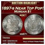 1897-s Morgan Dollar Near Top Pop! $1 ms67+ SEGS