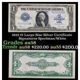 1923 $1 large size Silver Certificate Grades Choic