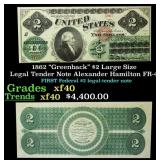 1862 $2 Large Size Legal Tender Note "Greenback" A