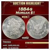 1884-s Morgan Dollar $1 ms62 USCG