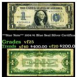 **Star Note** 1934 $1 Blue Seal Silver Certificate