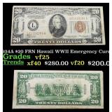 1934A $20 FRN Hawaii WWII Emergency Currency Grade